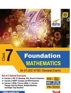 Foundation Mathematics for IIT-JEE/ NTSE/ Olympiad Class 7 - 3rd Edition di Disha Experts edito da LIGHTNING SOURCE INC
