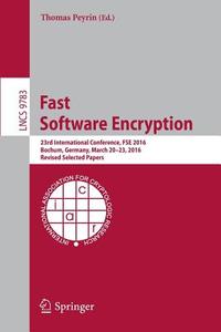 Fast Software Encryption edito da Springer-Verlag GmbH