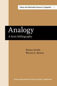 Analogy di Raimo Anttila, Warren A. Brewer edito da John Benjamins Publishing Co