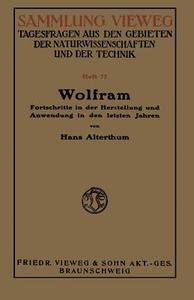 Wolfram di Hans Alterthum edito da Vieweg+Teubner Verlag