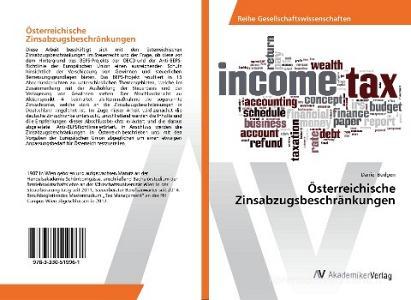 Österreichische Zinsabzugsbeschränkungen di Daniel Budgen edito da AV Akademikerverlag