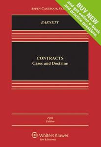 Contracts: Cases and Doctrine di Randy E. Barnett edito da Wolters Kluwer Law & Business