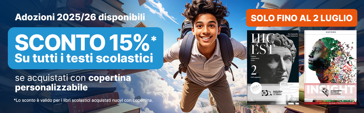-15% Libri Scolastici con copertina