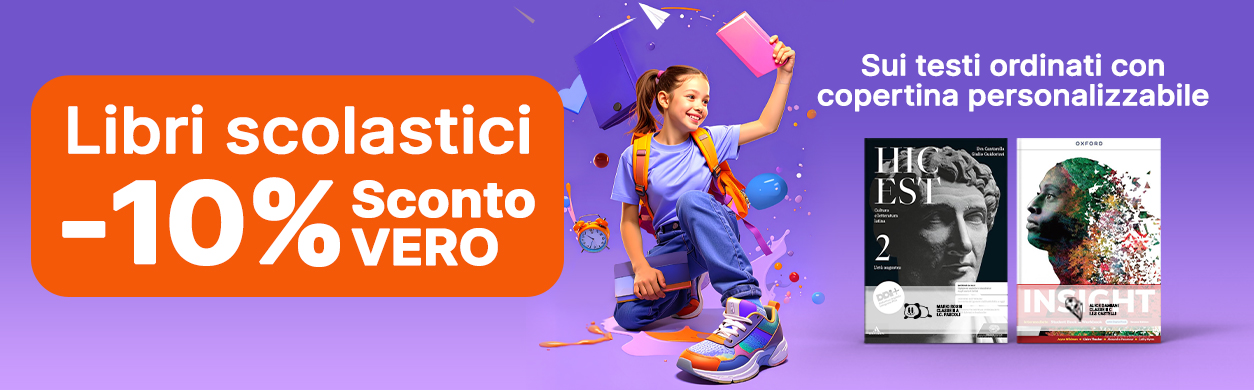 Sconto 10% libri scolastici con copertina