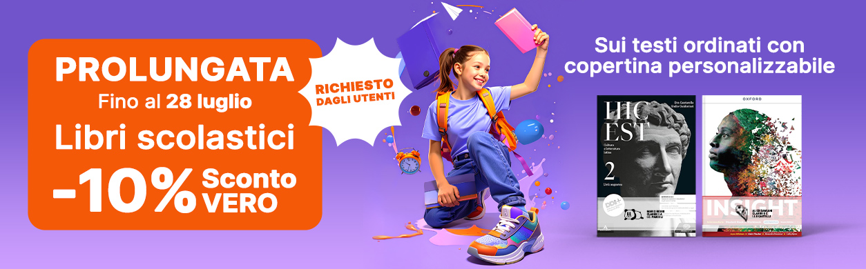 Sconto 10% libri scolastici con copertina